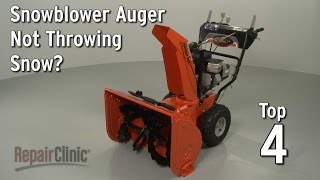 Snowblower Auger Not Throwing Snow — Snowblower Troubleshooting [upl. by Elletnahc904]