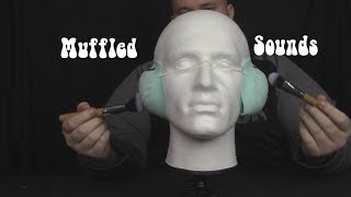 Binaural Muffled Sound Trigger ASMR Intense Scratching [upl. by Llerod]