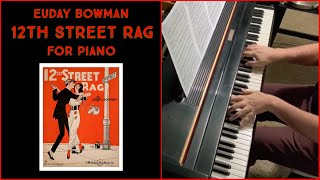 12th STREET RAG by Euday L Bowman arr Wheeler  Cory Hall pianist [upl. by Crawford]