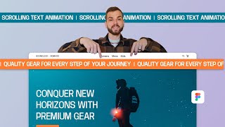 Figma Scrolling Text Animation Tutorial StepbyStep Guide [upl. by Drannel]