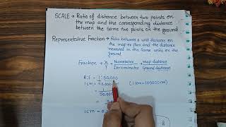 What is scale and what is representative fraction  Practical geography [upl. by Beutler]