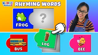 Learning Rhyming Words  Do They Rhyme Matching Game Activity [upl. by Dewees295]