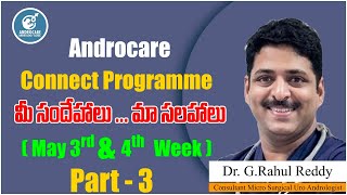 Androcare Connect Programme QA May 3rd and 4th Week  Dr Rahul Reddy  Androcare Andrology Clinic [upl. by Mathre]