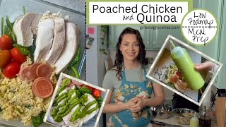 Poached Chicken Breast with Quinoa and Aji Verde  Spicy Peruvian Green Sauce  Low FODMAP Meal Prep [upl. by Aiela414]