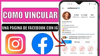 🔴Como vincular mi pagina de facebook con instagram desde mi celular [upl. by Eiramyma]