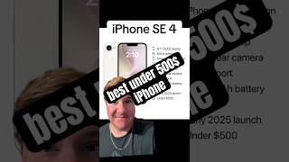 iPhone SE 4 ￼ under 500 ￼iphone iphonese4 apple viralvideo popular tech news newiphone [upl. by Drisko]