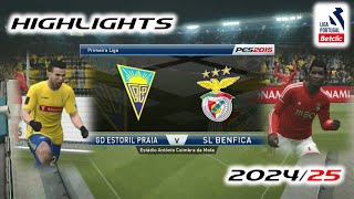 2 Times Ahead 2 Times Equalized │ Estoril Praia vs Benfica │ 202425 │ ML Coach Mode │ PES 2015 [upl. by Ojela]