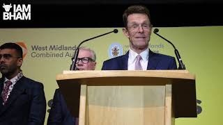 West Midlands mayoral election 2024  Andy Street speech in full  I Am Birmingham [upl. by Ball335]