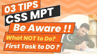 03 Tips for CSS MPT Exam  By Sir Ahmad Rana CSS Mentor [upl. by Nomae]