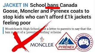 School BANS Canada Goose Moncler amp Pyrenex Jackets [upl. by Anire262]