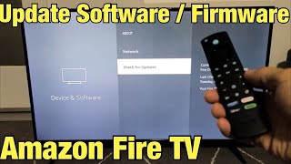 Amazon Fire TV How to Update Software  Firmware to Latest Version [upl. by Odrautse]