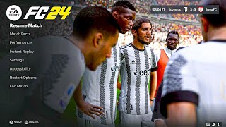 EA Sports FC 24  JUVENTUS vs ROMA  Serie A GAMEPLAY PS5 Xbox Series X [upl. by Macdougall]