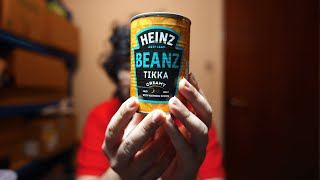 Spicy Twist on a Classic Heinz Beans Tikka Taste Test amp Review [upl. by Narhem819]