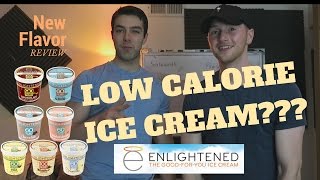 LOW CALORIE ICE CREAM  NEW Enlightened Ice Cream Flavors [upl. by Lilithe]