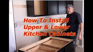 How To Install Kitchen Cabinets [upl. by Ardnac]