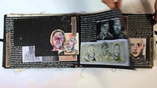 Art Foundation Amber Davenport FMP Sketchbook [upl. by Pattani]