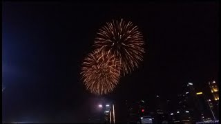 Singapore New Year Countdown and Fireworks  2023 to 2024 [upl. by Arutnev]