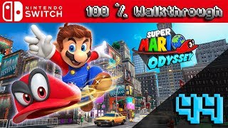 Super Mario Odyssey  100 Walkthrough Part 44 100 Guide All Collectibles amp All Unlockables [upl. by Anilehs]