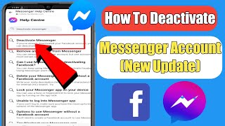 How To Deactivate Messenger Account 2023  Deactivate Messenger account  New Update [upl. by Anotyad874]