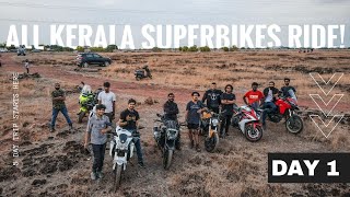 ALL KERALA RIDE WITH SUPERBIKES  KOCHI TO KANNUR  DAY 1 [upl. by Nilek330]