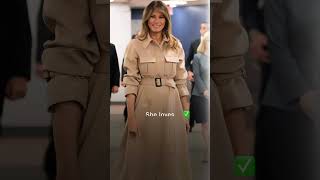 Which Melania Trump look stands out to you 👗✨ FirstLady MelaniaTrump Style [upl. by Anirad]