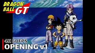 Dragon Ball GT  Opening v1 4K 60FPS  Creditless  CC [upl. by Funda]