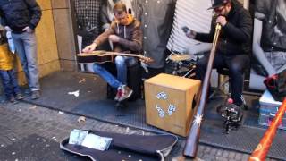 Amazing Didgeridoo Dubstep Street Musician [upl. by Adnilreb]