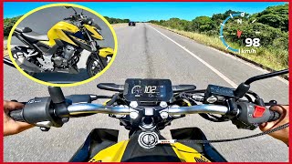 CB 300F TWISTER 2023NOVO TOP SPEED A DOURADA ANDOU MAIS QUE A VERMELHAESSA DEU BOM [upl. by Brendan153]