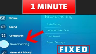 Samsung Smart TV Fix Broadcasting grayed out [upl. by Ben]