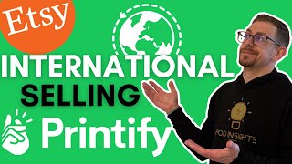 Etsy Print on Demand International Shipping Options  Full Tutorial [upl. by Eelyahs260]