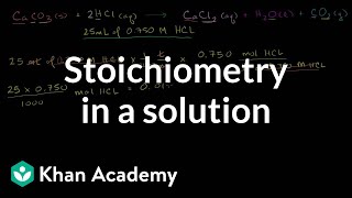 Stoichiometry of a Reaction in Solution [upl. by Silisav]