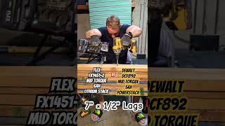 Flex FX1451Z Mid Torque 6AH Lithium Stack vs Dewalt DCF892 5AH Powerstack [upl. by Yanej]