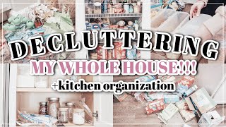 DECLUTTERING MY WHOLE HOUSE IN 2024  KITCHEN DECLUTTER  ORGANIZE  MESSY TO MINIMAL [upl. by Abra656]