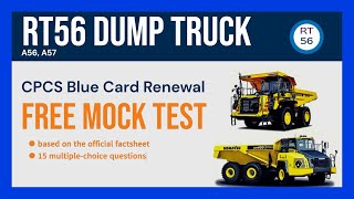 RT56 Dumper Truck  CPCS Blue Card Renewal Mock Test 15 Free Practice Questions amp Answers [upl. by Eselahs120]