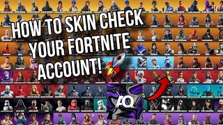 How to skin check your fortnite account [upl. by Fillender]