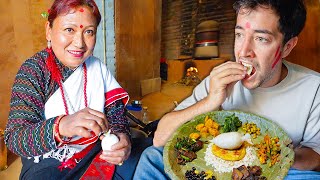 NEWARI FOOD in NEPAL You WONT BELIEVE They Eat This  CRAZY Nepali Food in Village [upl. by Atiuqad19]