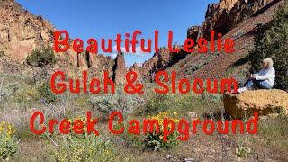 Leslie Gulch amp Slocum Creek Campground Oregon Part 1 [upl. by Abbye499]