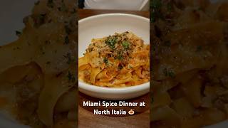 Savoring Miami Spice dinner at North Italia 🍷🍝 MiamiSpice NorthItalia DinnerDelight [upl. by Guttery]