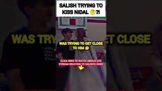 Salish Matter CAUGHT TRYING To KISS Nidal Wonder On The Lips 😱🥺 nalish cute trend trending [upl. by Fogel]