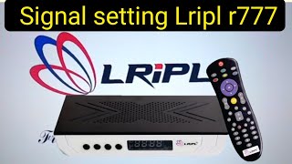 Lripl r777 set top box signal setting  lripl set top box no signal problem [upl. by Gagliano]