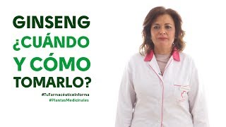 Ginseng cuándo y cómo debemos tomarlo Tu Farmacéutico Informa  PlantasMedicinales [upl. by Dominic]