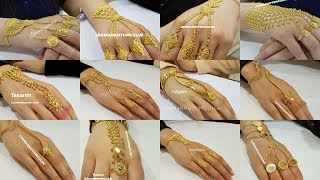 Gold Rings Chain Bracelets PANJANGLA Designs with WEIGHT [upl. by Hartwell71]