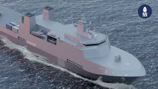 HHI Unveils HDL13000 Design For Royal Malaysian Navy MRSS [upl. by Trebbor]