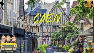 Caen 🇫🇷 France Walking Tour [upl. by Asel]