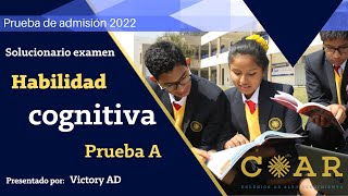 SOLUCIONARIO EXAMEN A COAR 2022 EXAMEN COAR RESUELTO [upl. by Palumbo123]