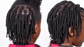 MINI TWISTS on Natural Hair 🔥 [upl. by Attelocin]