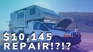 Our Ford 73 Powerstroke Diesel is DEAD  FullTime Truck Camper Life [upl. by Dwain859]