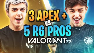 TSM R6 VS Apex in VALORANT 5v5 Civil War Apex Legends vs Rainbow Six Siege [upl. by Guillaume]