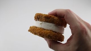 The Deep Fried Chocolate Chip Cookie Ice Cream Sandwich [upl. by Ahsinrac]