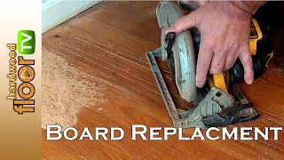 Replace Hardwood Floor Board [upl. by Karwan652]